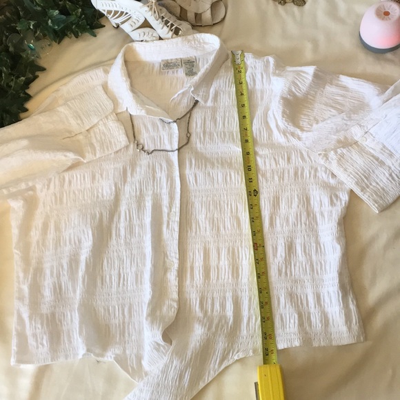 St Johns Bay Beautifully Designed Crinkled Shirt - Picture 7 of 8